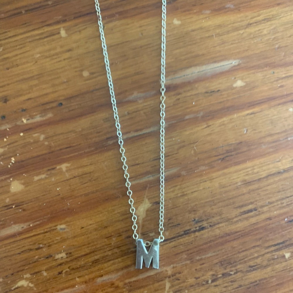 Gold Plated “M” Necklace BRAND NEW